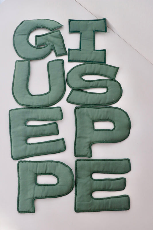 Lettere in stoffa